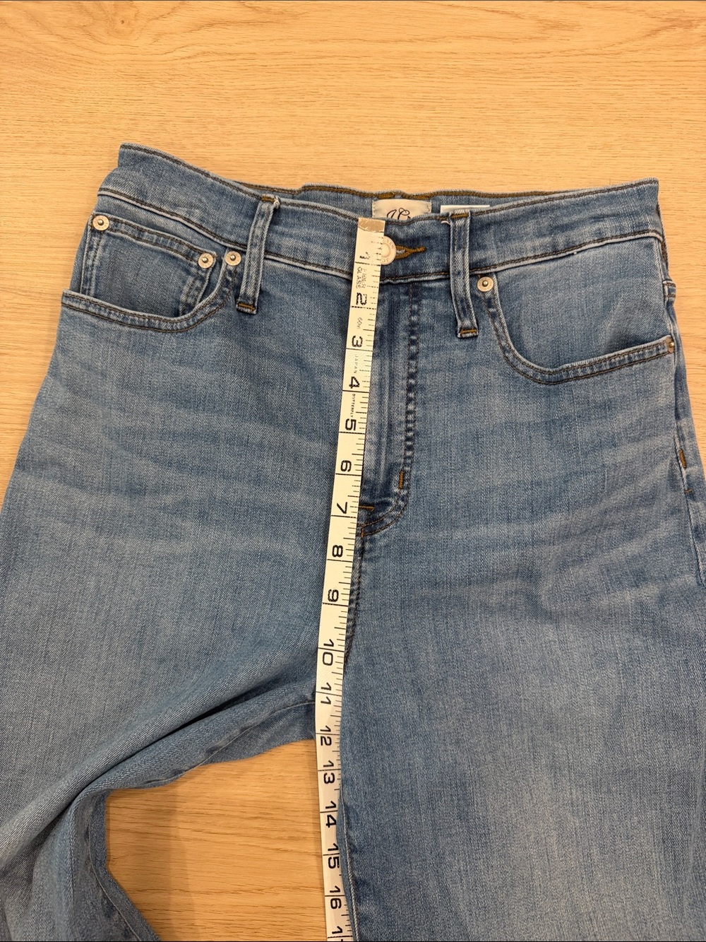 J Crew 28 High-Rise Wide Leg Women’s Jeans in Medium Blue - Picture 3 of 9